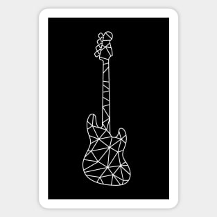 Geometric Line Bass Guitar Sticker